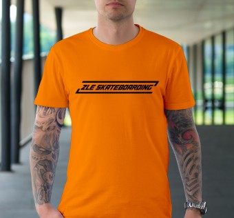 Tričko ZLE skateboarding (orange/black)