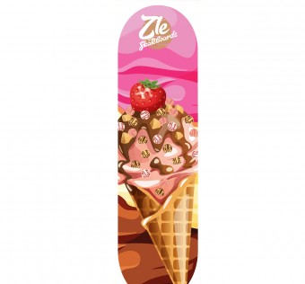 Skate deksa ZLE! skateboards - Ice Cream